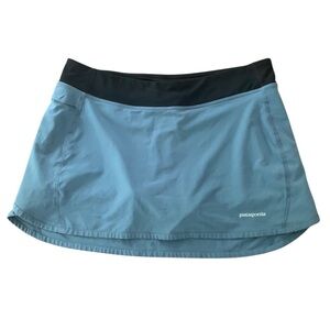Patagonia Trail Skort Blue Gorpcore Hiking Camping Skirt Sz S
